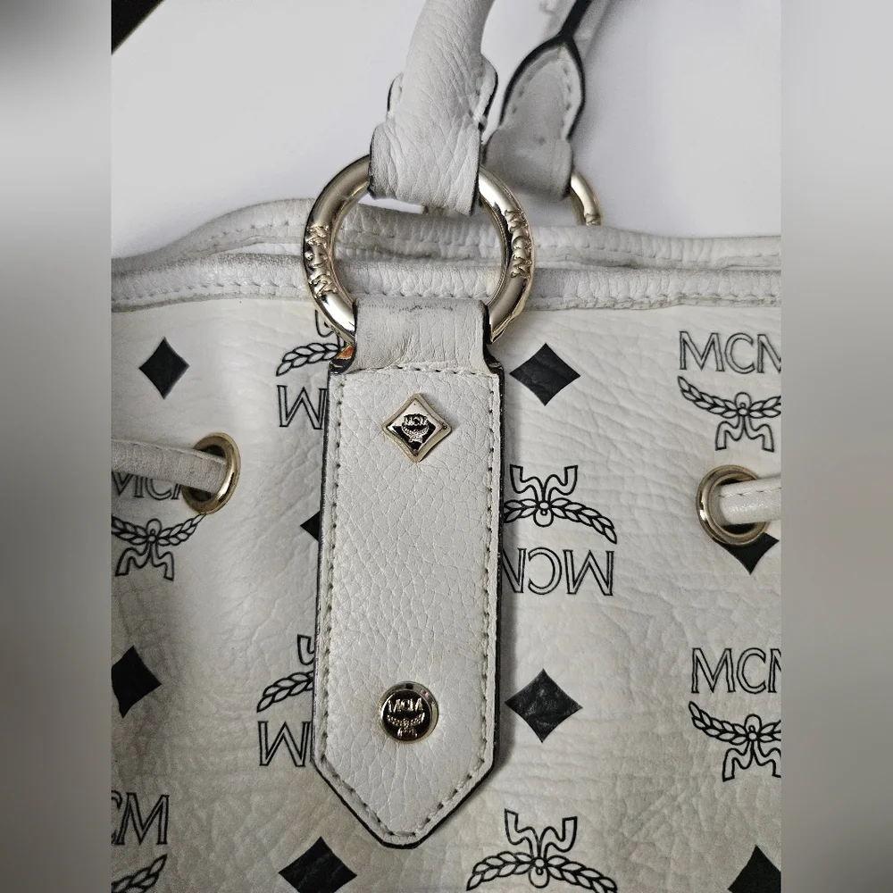 MCM White Leather Bag - Picture 9 of 16